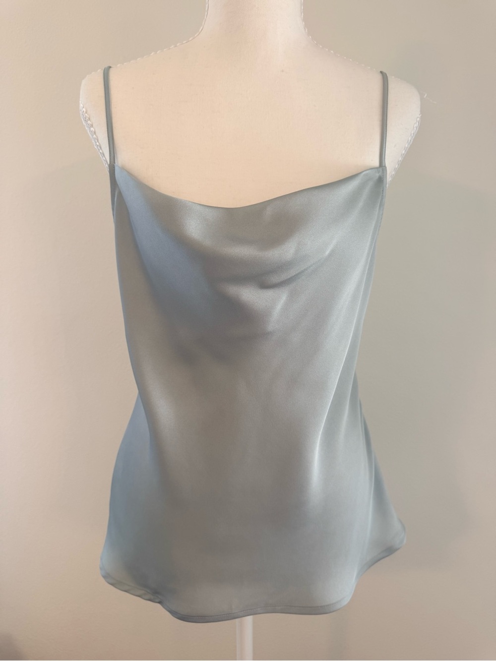 Express Satin Cowl Camisole in Sage Green